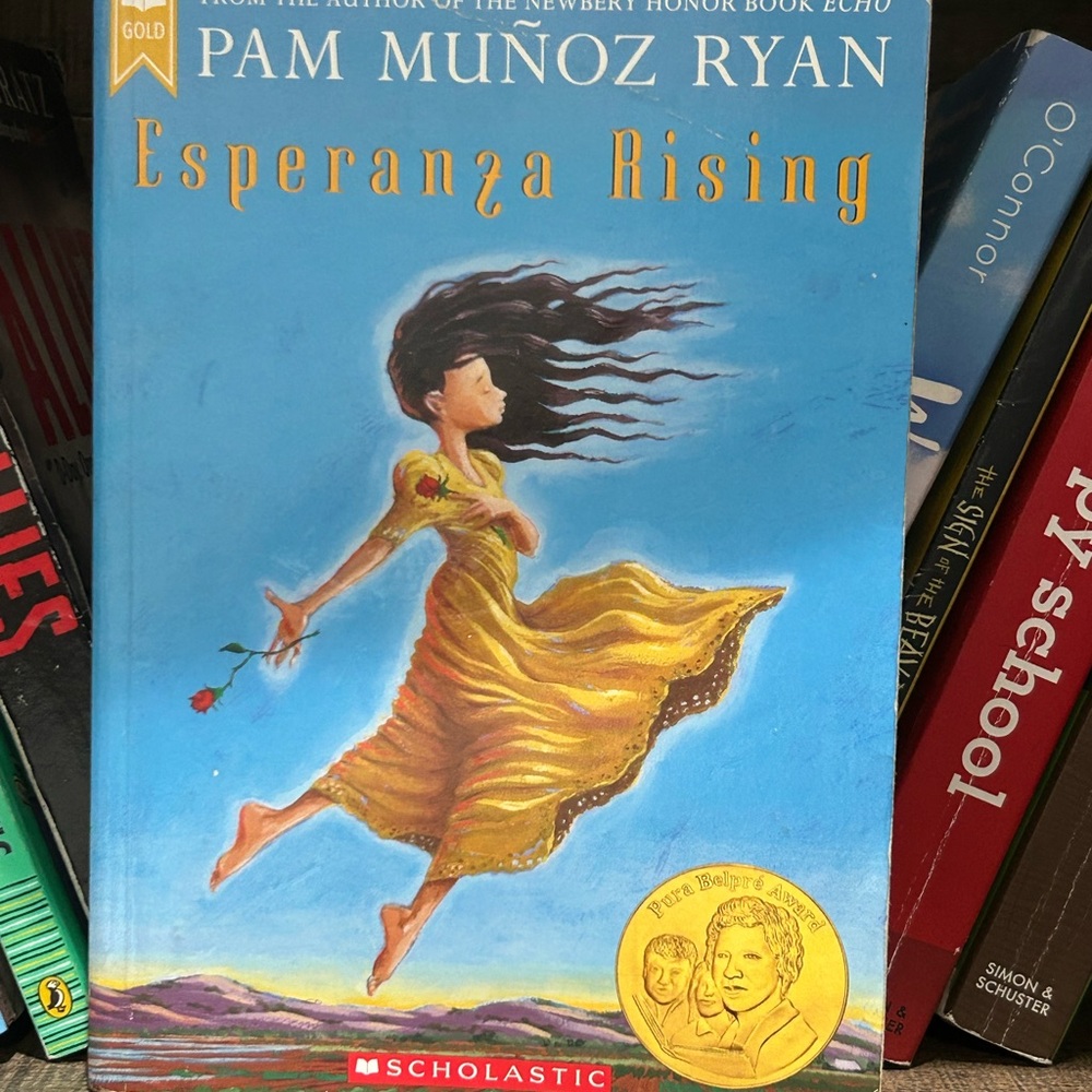 Scholastic Blue Esperanza Rising Book